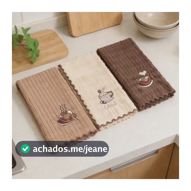 Panos De Prato Absorventes 4 Peças Multicolor