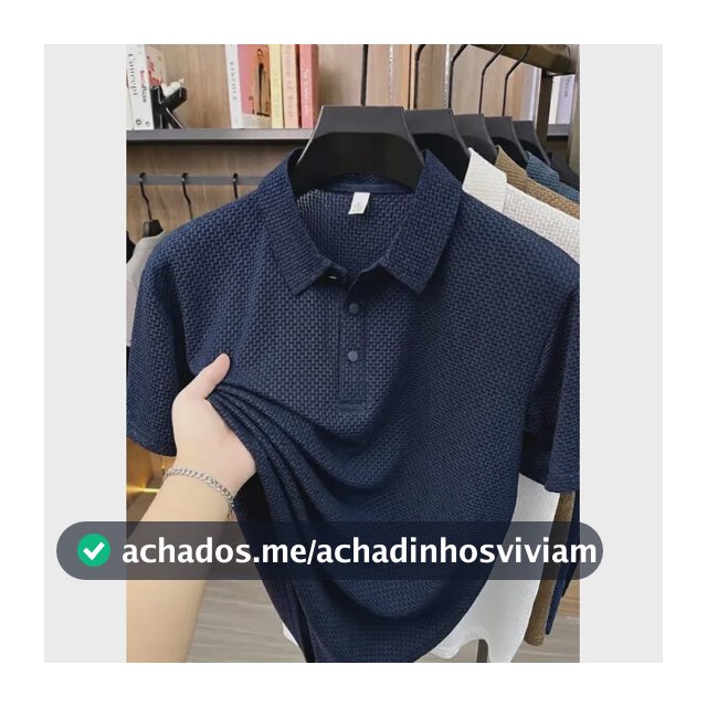 Camisa Polo Texturizada Masculina Old Money Casual Premium