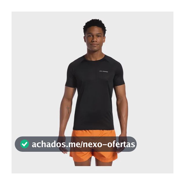 Camiseta Preta De Academia Masculina Runner 2.0 - Olympikus Preto G