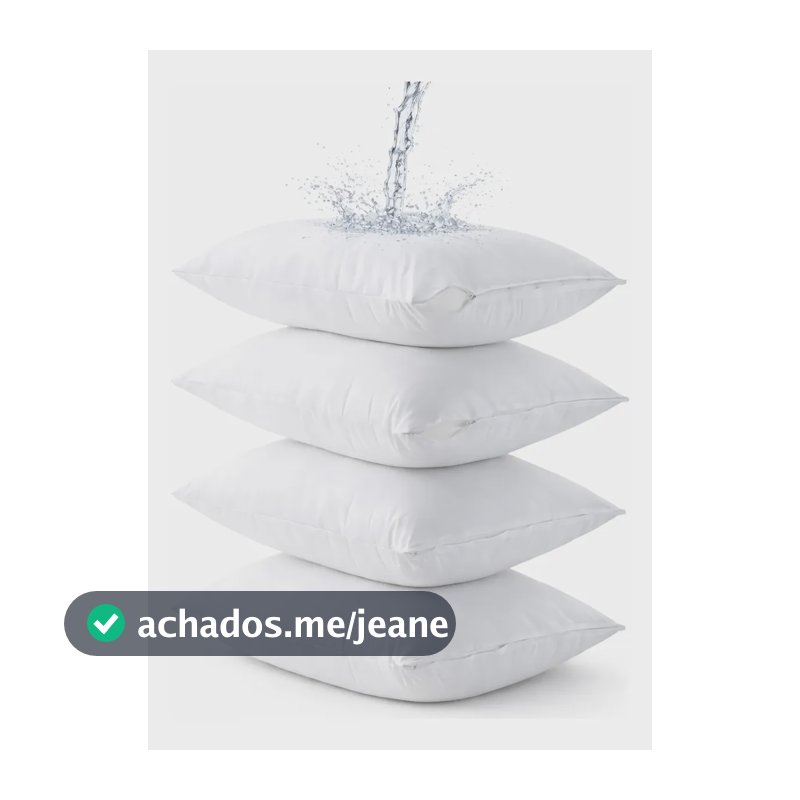 Kit 4 Capa de Travesseiro Repelente Protetoras com Zíper Impermeáveis Antiácaro Silenciosas Não Faz Barulho Laváveis Antialérgicas Proteção Poeira Suor Manchas - 50x70cm - Poliéster - Renova Enxovais