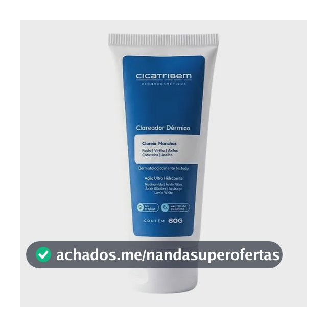 Creme Clareador para Axilas Virilha 60g