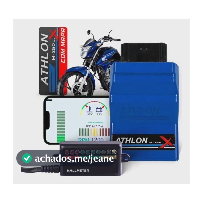 Módulo Athlon M250x Central De Injeção Com Mapa E Hallmeter