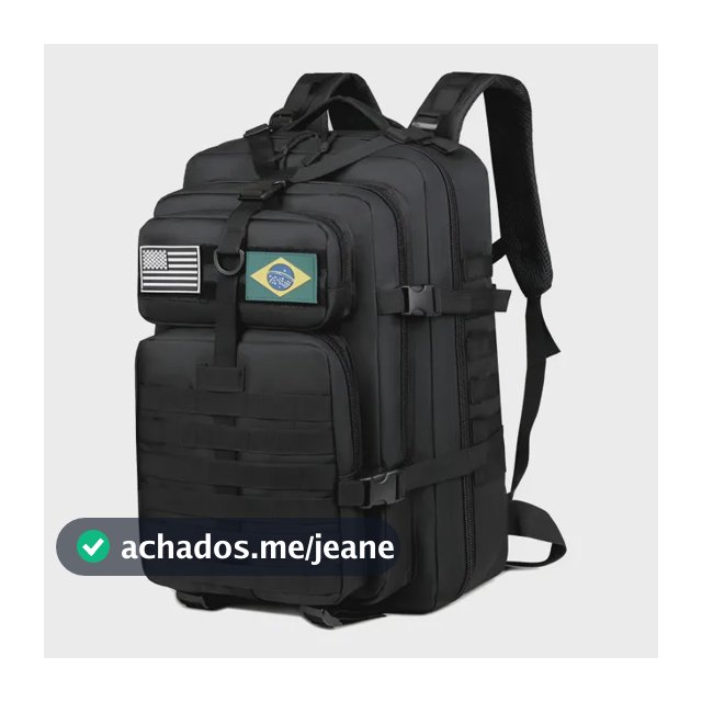 Xiaobang Mochila Tática Impermeável Militar Reforçada Grande 50litros Cor Preto Desenho Do Tecido Liso