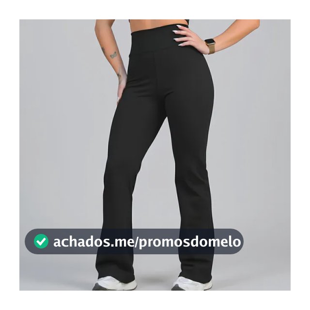 Calça Legging Leg Flare Zero Transparência Grossa Academia
