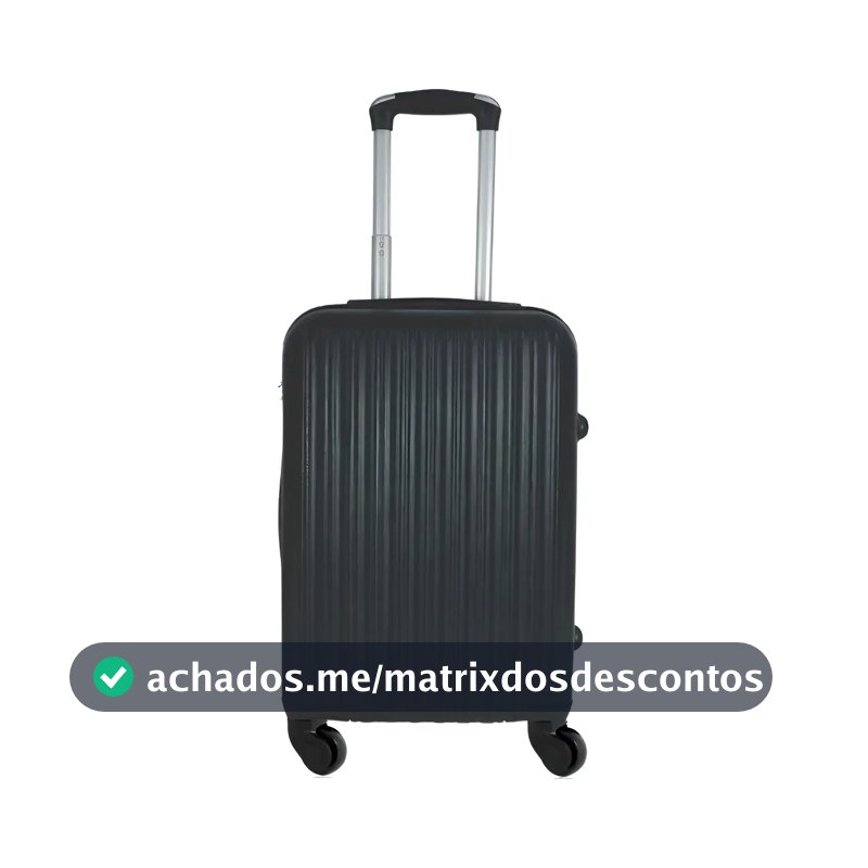 Mala De Viagem De Bordo 360º Pequena De Mão 10kg Em Cor Preto