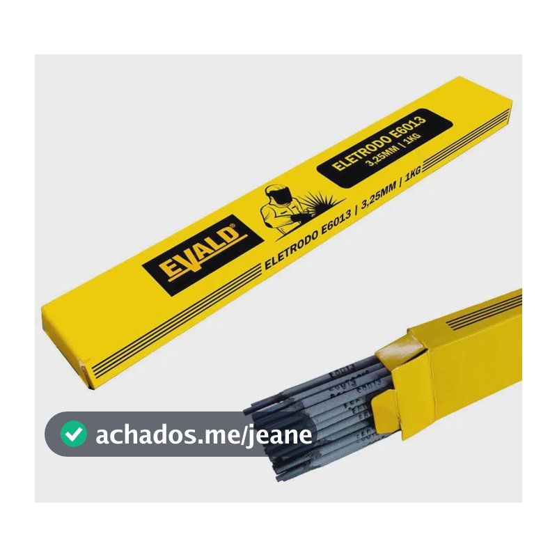 Eletrodo Para Solda E6013 3,25mm Caixa 1 Kg Evald