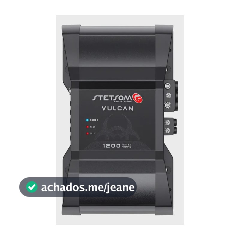 Barra Stetsom Vulcan 1200 1 Canal Amplificador 1.200 Rms Cor 4 OHMS