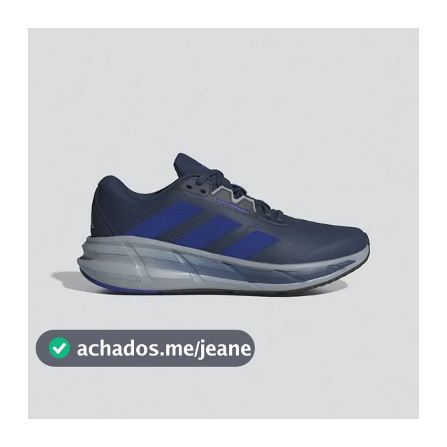 Tênis Masculino Questar 3 adidas Tecind/lucblu/halsil Liso 43 Br