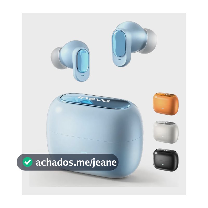 Fone De Ouvido Bluetooth 6.0 Sem Fio Tws In-ear Com Cancelamento de Ruído Ipx 5 Moda Azul
