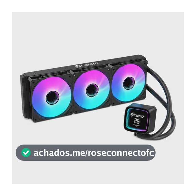 Water Cooler Obsid Pro 360 Digital Argb Amd E Intel Preto