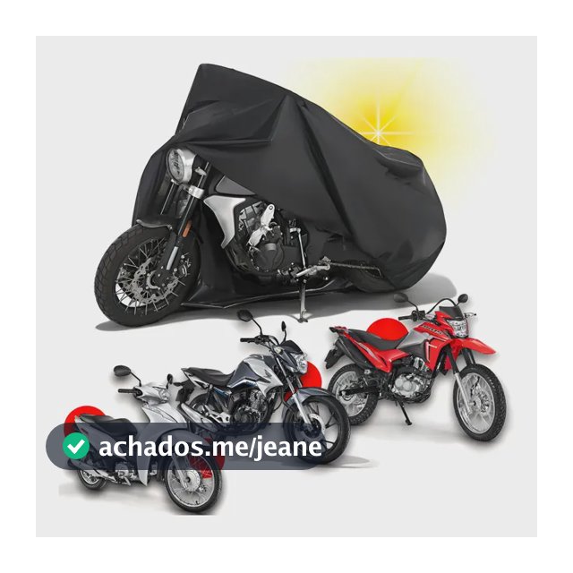 Capa Cobrir Moto Protetora Chuva Sol Impermeavel Não Risca