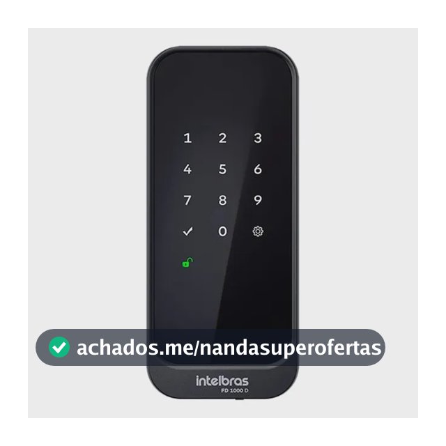 Fechadura Digital De Sobrepor Fd 1000 D Preta Intelbras