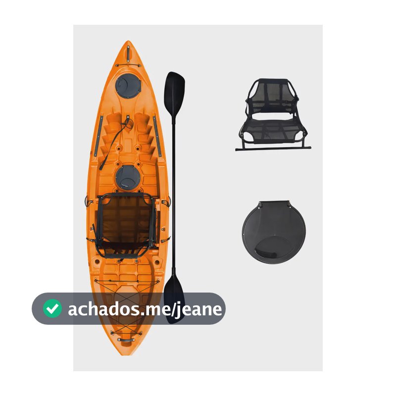 Caiaque De Pesca Caiman 100 Hidro 2 Eko Cor Laranja