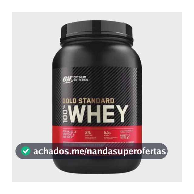 Gold Standard 100% Whey Optimum Nutrition Sabor Delicious Strawberry 907g