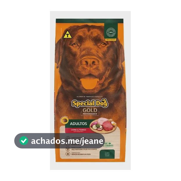 Ração Special Dog Gold Frango E Carne Cães Adultos 10 Kg