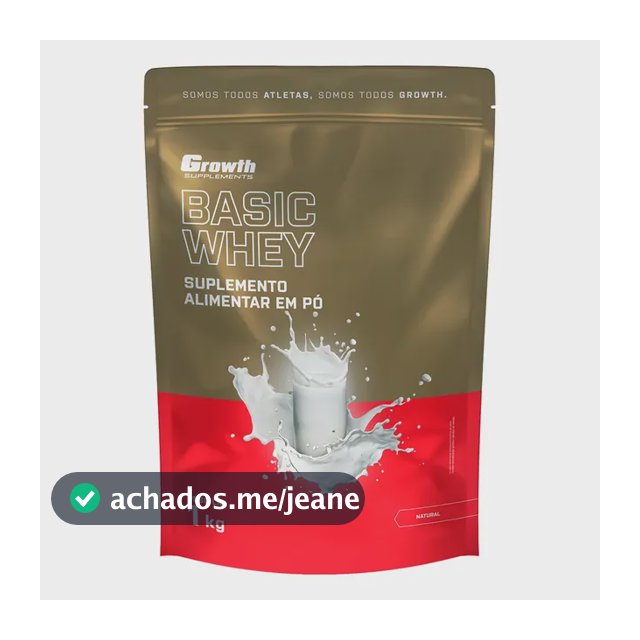 Proteína Growth Supplements Basic Whey em pó sabor Natural x 1kg