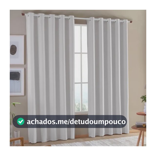 Cortina Blackout 100% 2,80x2,30 Corta Luz Sala Quarto