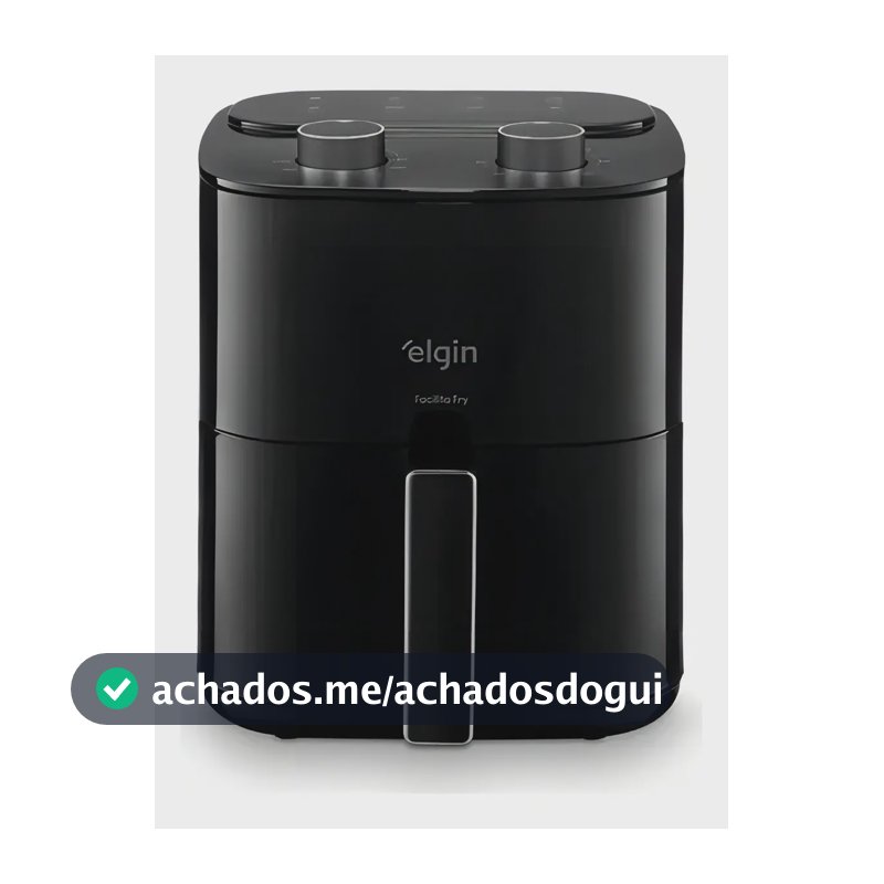 Fritadeira Elétrica Air Fry Elgin 3,5 Preto Somente 127v Preto 127v