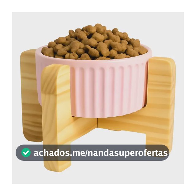 Comedouro Pet Ergonômico Elevado Porcelana 320ml Cor Rosa Comedouro Bebedouro Elevado