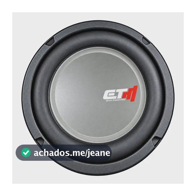 Auto Falante Para Grave Sub Ew 6 Pol Etm 125w Rms 4 Ohms