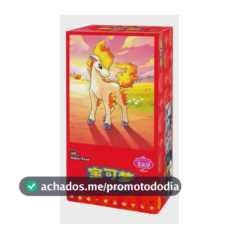 Pokémon Tcg: Gem Pack Vol 4 (72 Carta) Chinês Ponyta Pokemon Chinês