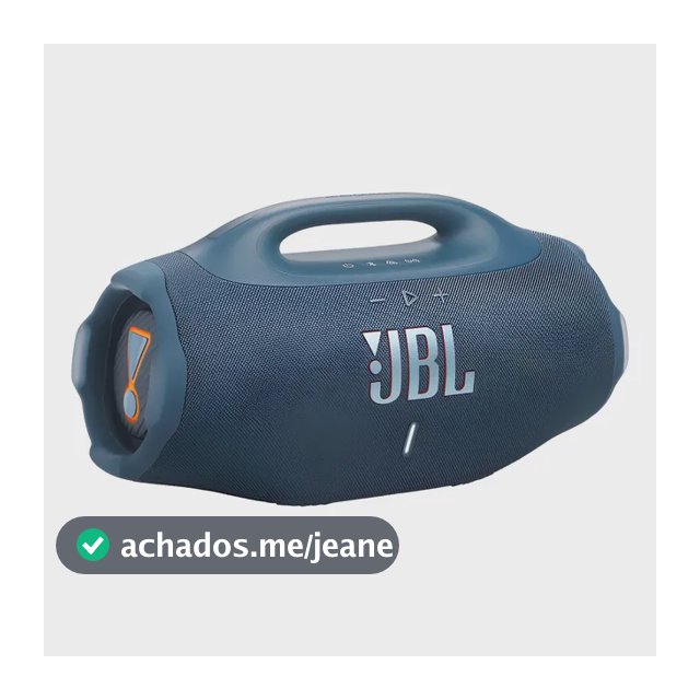 Caixa de Som JBL Boombox 4 Bluetooth Portátil 210W Bivolt Azul