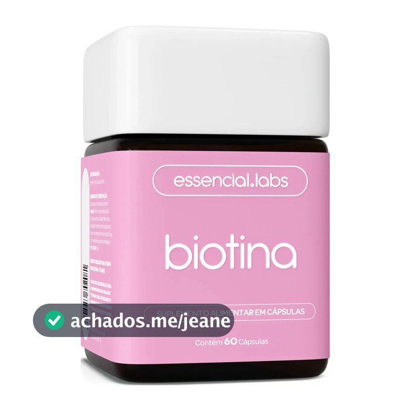 BIOTINA 45mcg - Fórmula Avançada para os Cabelos, Pele e Unhas - 60 doses
