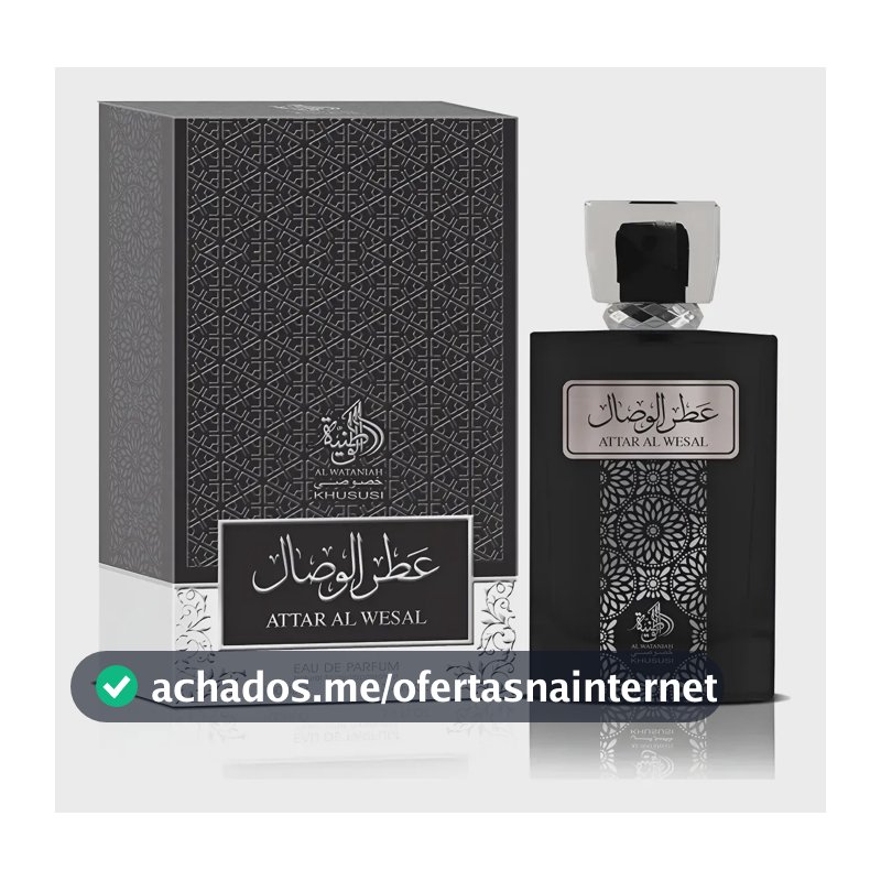 Perfume árabe attar al wesal árabe masculino 100 ml Hannity Cosmeticos