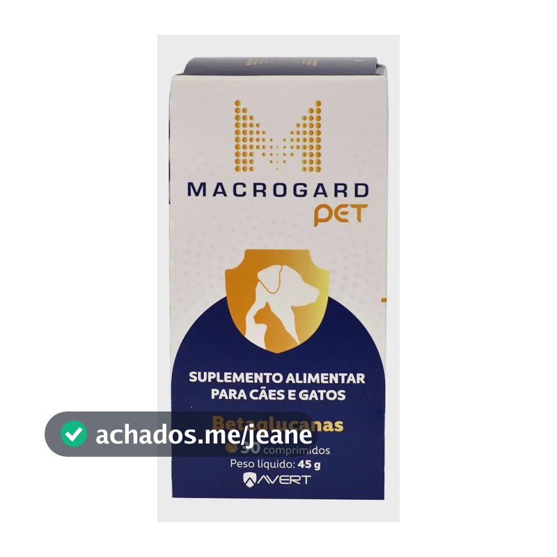 Macrogard Pet Bacon Cães E Gatos 30 Comprimidos