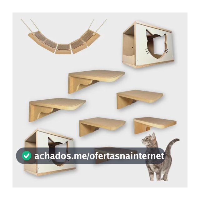 Playground Para Gatos Montado De Fácil Instalação Premium