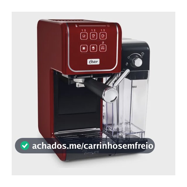 Cafeteira Espresso Primalatte Bvstem6801r Touch Red Oster Cor Preto/Vermelho