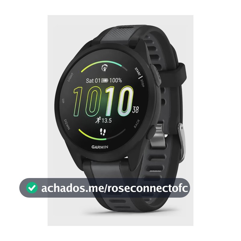 Garmin Forerunner 165 Basico Amoled 43 Mm Preto Correa Esportiva