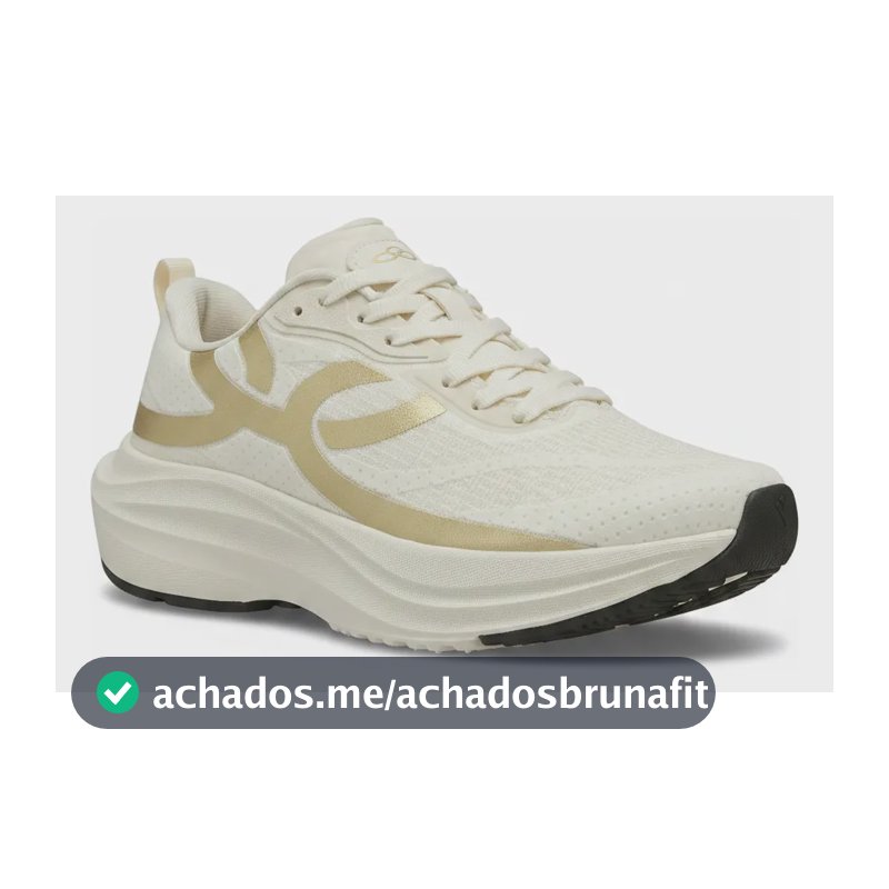 Tenis Feminino Ultra Leve Pro Running Pisada Confortável Eva Dourado Liso 36,0 Br
