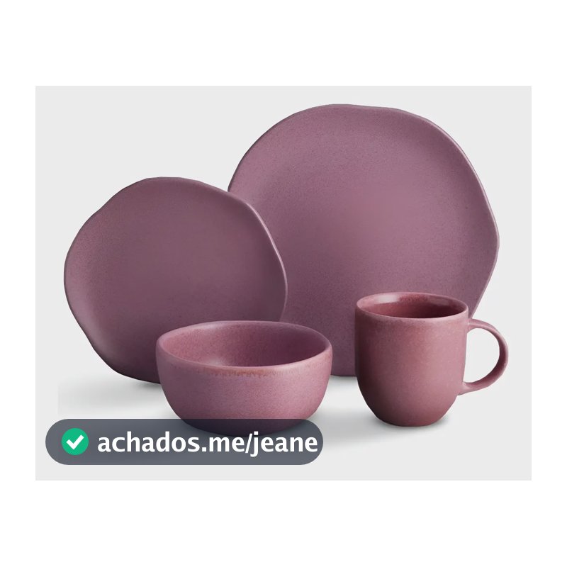 Aparelho De Jantar Gulupa Conjunto 16 Peças Cerâmica - Dolce