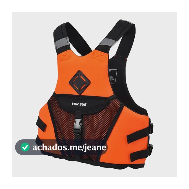 Colete Salva- Com Faixas Refletoras Para Caiaque Laranja M