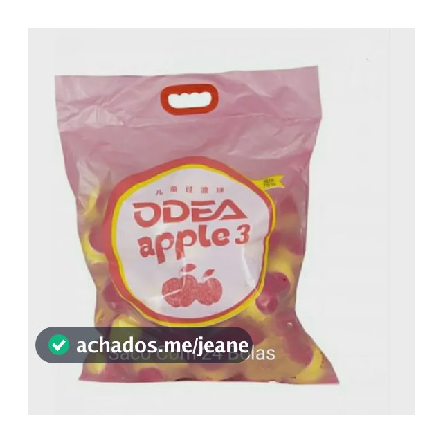 Bola De Odea Tênis Amarelo/Vermelha apple 3 - Saco Com 24 Unidades