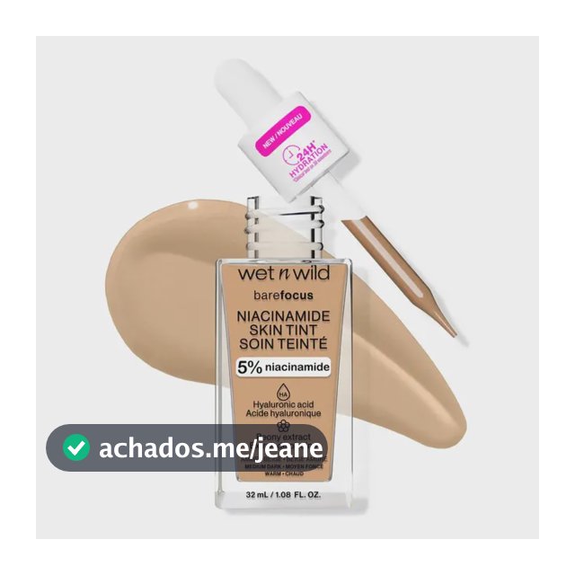 Base Líquida Wet N Wild Barefocus Skin Niacinamide 32ml