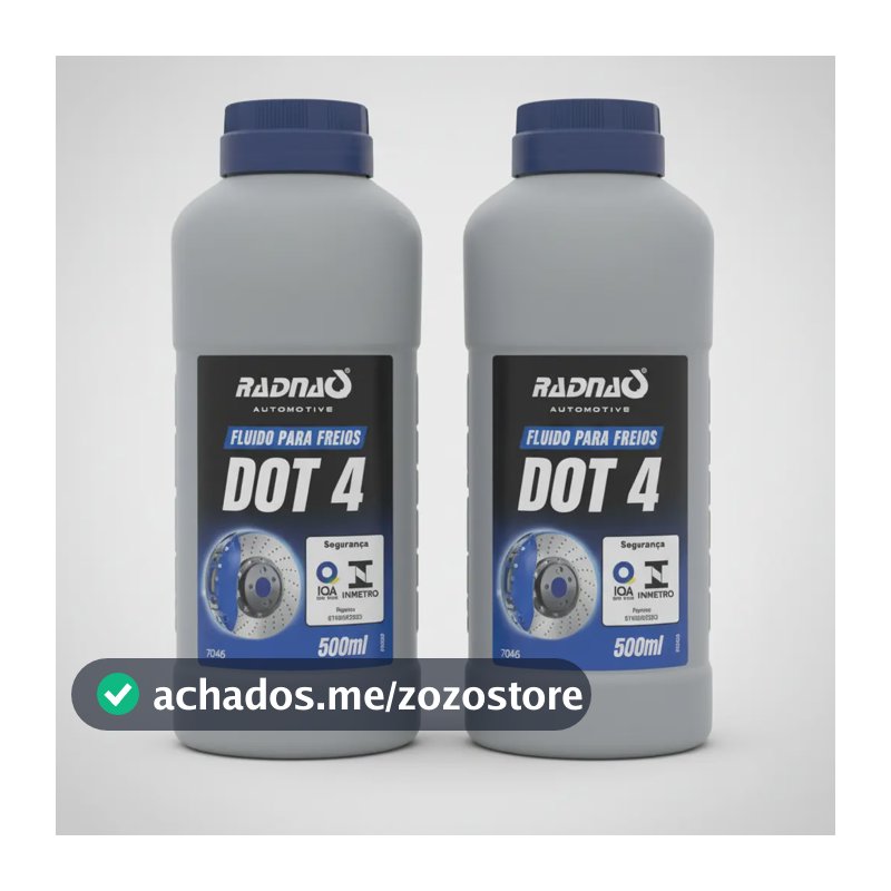Kit 2 Fluído Óleo De Freio Dot 4 Original Radnaq 500ml