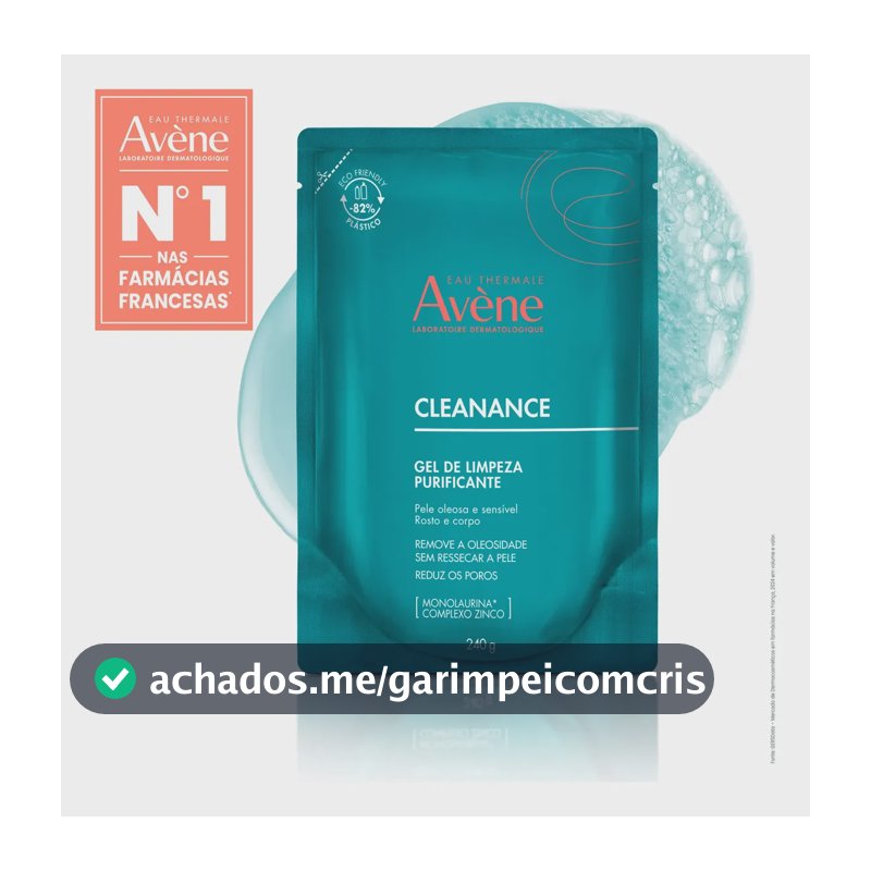 Gel de Limpeza Facial Avène Cleanance Pele Mista a Oleosa 240g