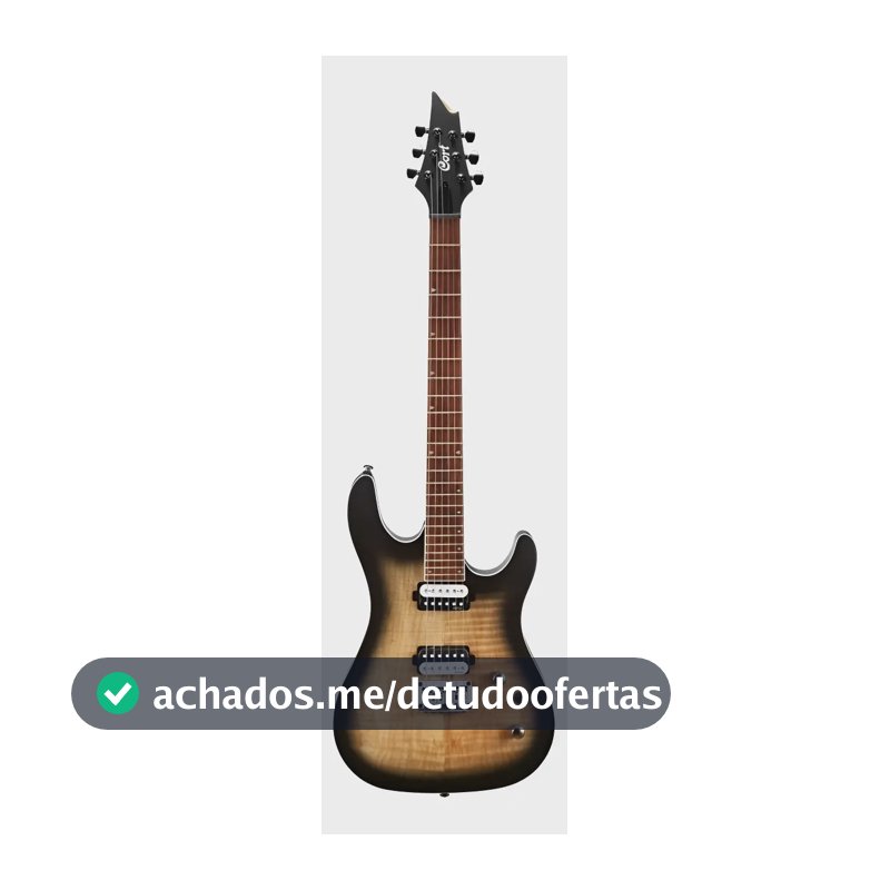 Guitarra elétrica Cort KX Series KX300 mogno natural burst com EMG Humbucker