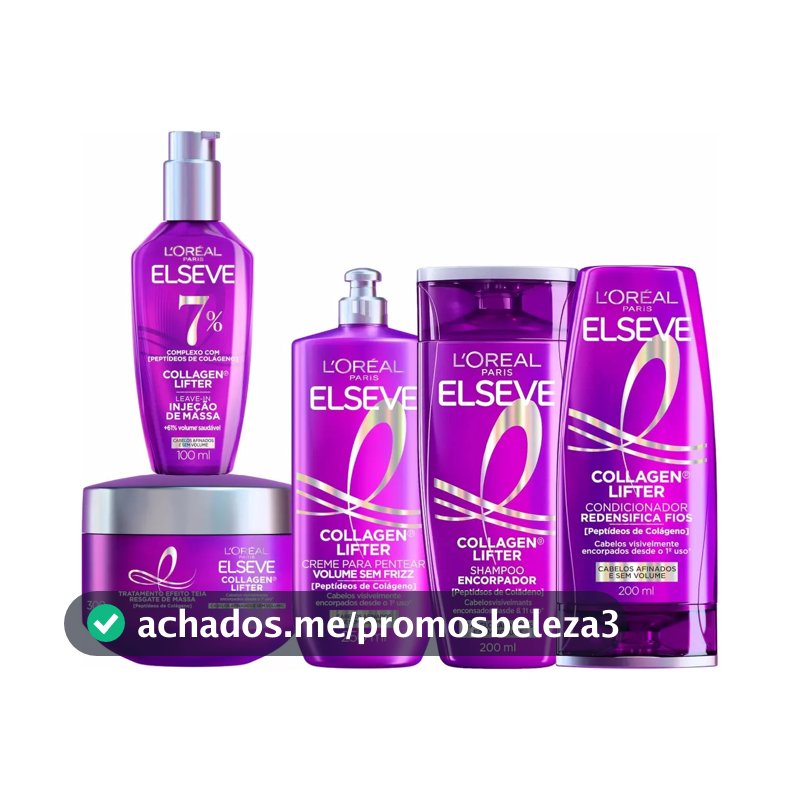 Kit Completo Elseve Collagen Lifter 5 Produtos L`oréal Paris 200ml