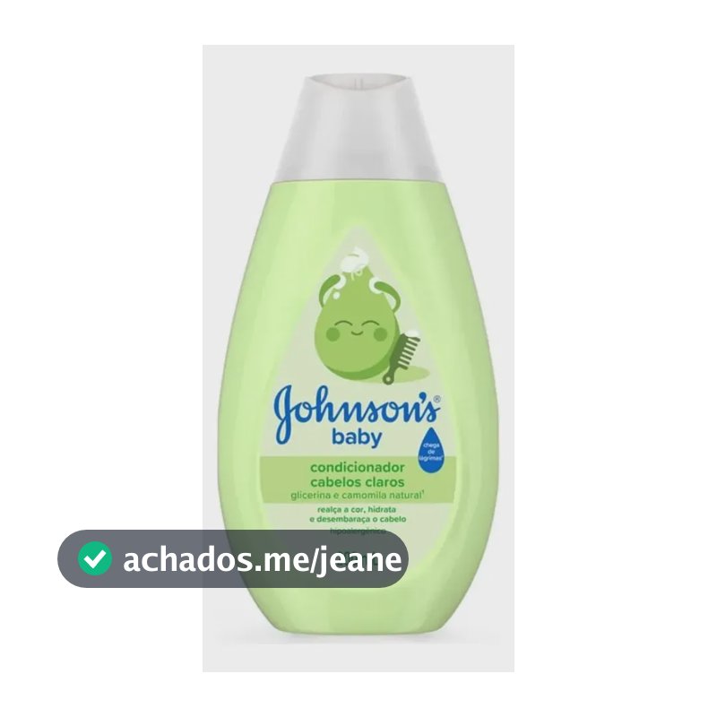 Condicionador Para Bebê Johnson's Baby Para Cabelos Claros, 200ml