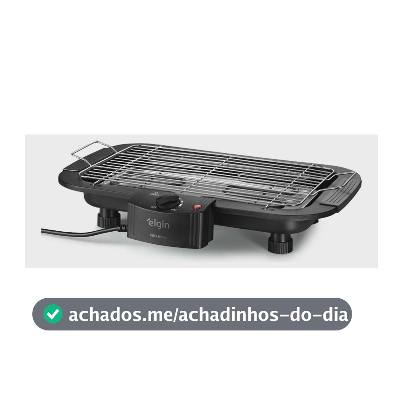 Churrasqueira Elétrica Elgin Bbq Show 2000w Chu20 Preto