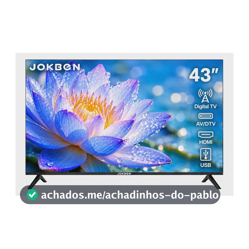 Jokben Tv Digital 43 Polegadas Led Full Hd Hdmi Usb Dolby