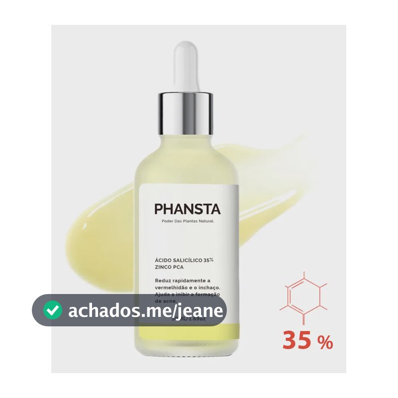 50ml 35%facial Acido Salicilico Manchas Acne Rosto Oleoso Todo Tipo De Pele Dia/noite