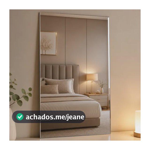 Espelho Decorativo Lapidado 50x30cm Parede Banheiro Sala Hal 3050-01pc