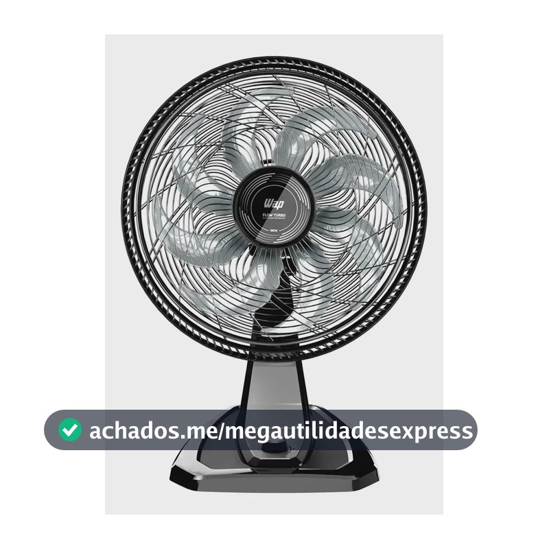 Ventilador Parede Mesa 8 Pás 180W WAP FLOW TURBO WV01PR