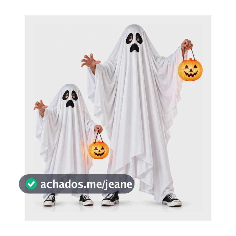 Fantasia Fantasma Halloween Adulto E Infantil Festa Bruxa