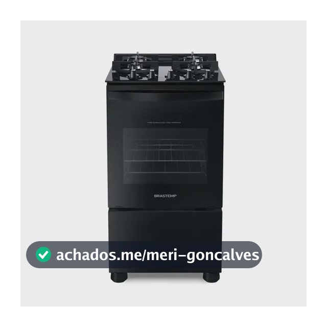 Fogão 4 Bocas Vidro Grade Dupla Bfo4vae Preto Brastemp