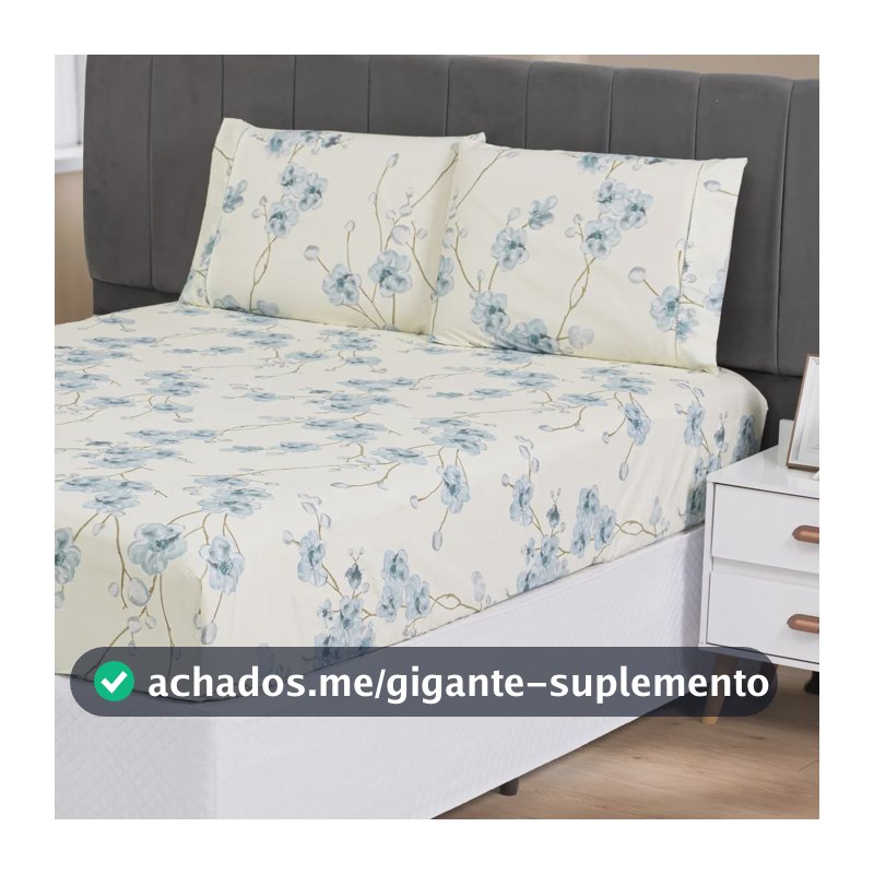 Jogo De Lençol Casal 3 Peças Micropercal 400 Fios Fronhas Elástico Antiácaro Antialérgico Toque Macio Cama Box Enxoval Luxo Cor Cerejeira Celeste